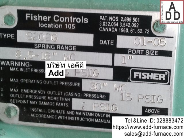 Fisher S202G Gas Regulator(7)